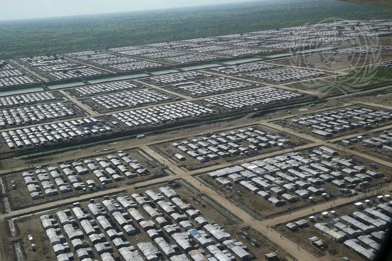 Aerial View of Bentiu Protection of Civilians Site, South Sudan